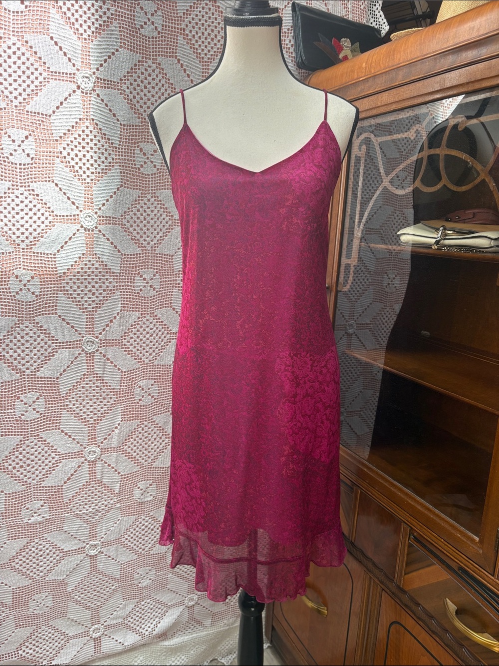 Vintage Petite R pink slip dress
